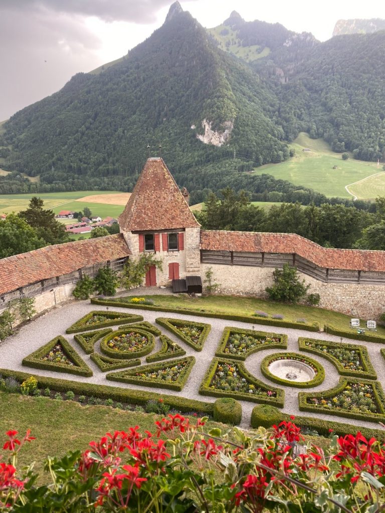 Gruyère Castle garden