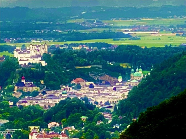 Salzburg, seen from in front of the Mo Joe Travel select hotel