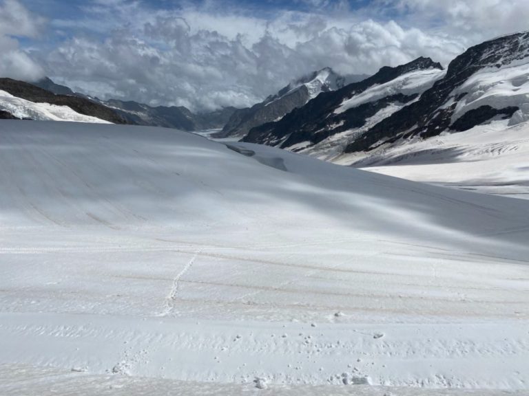 The glacier at Jungfrau Joch