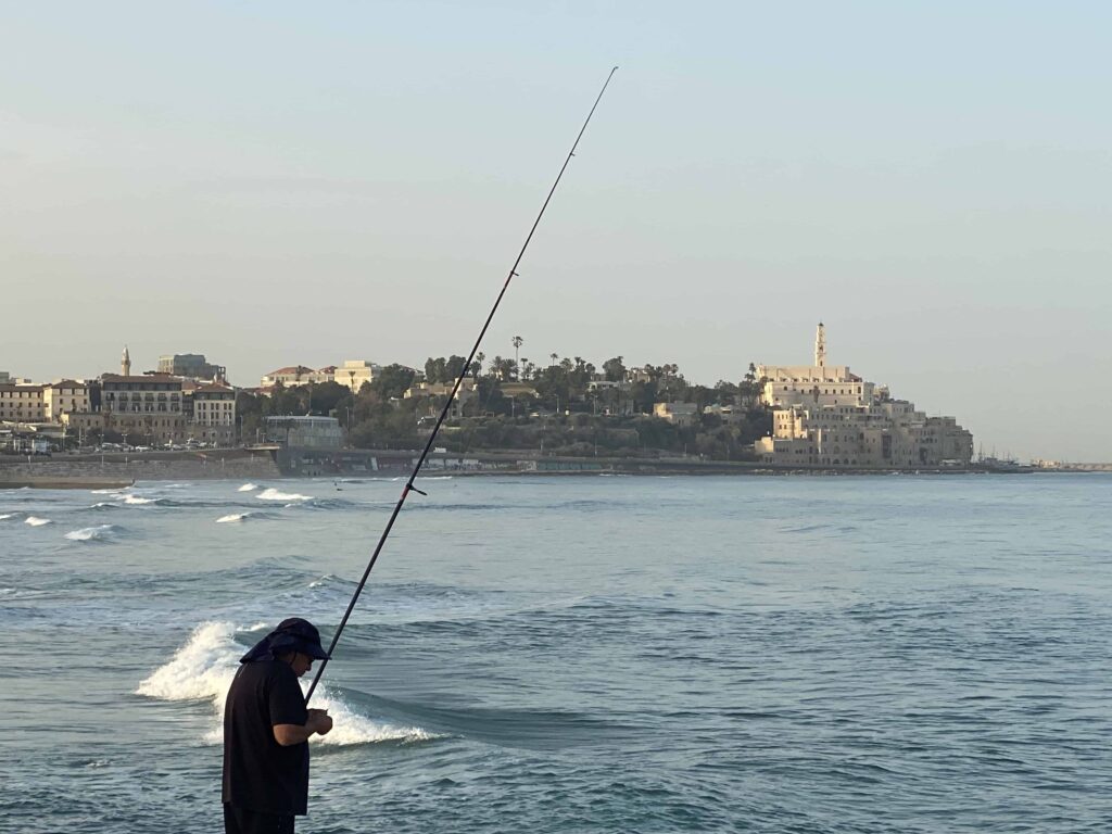 Fishing in the Mediterranean Sea at Joffa