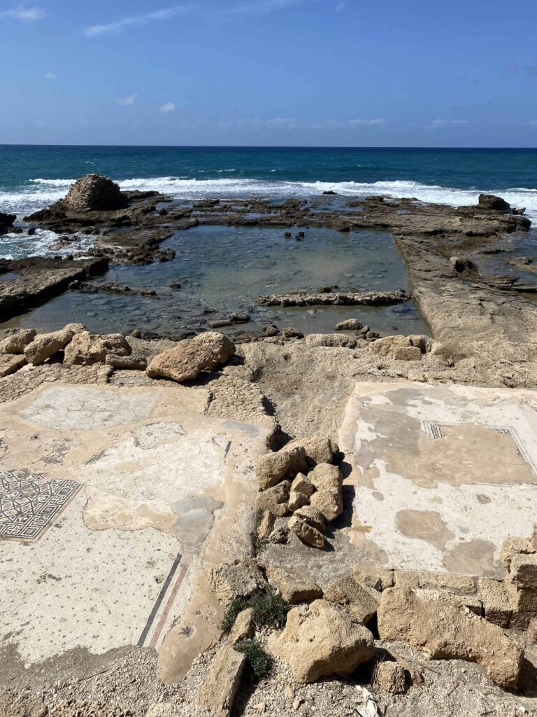 King Herod’s swimming pool at Cesarea Maritima