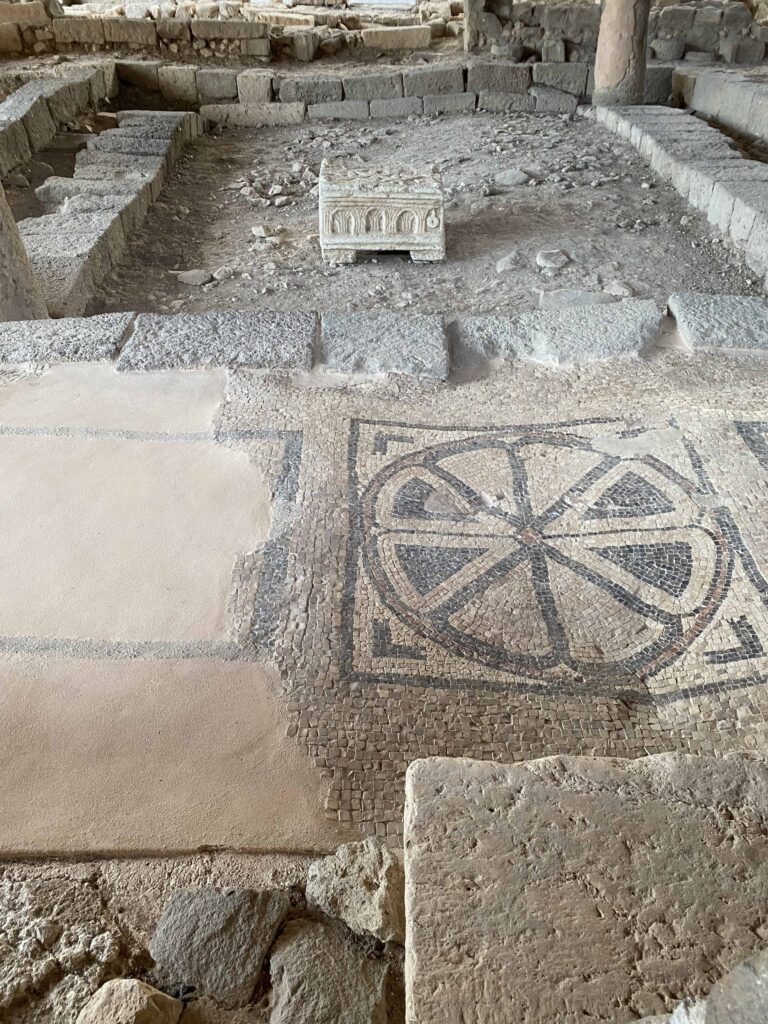 The ancient synagogue at Magdala in the Galilee