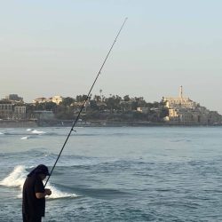 Fishing in the Mediterranean Sea at Joffa